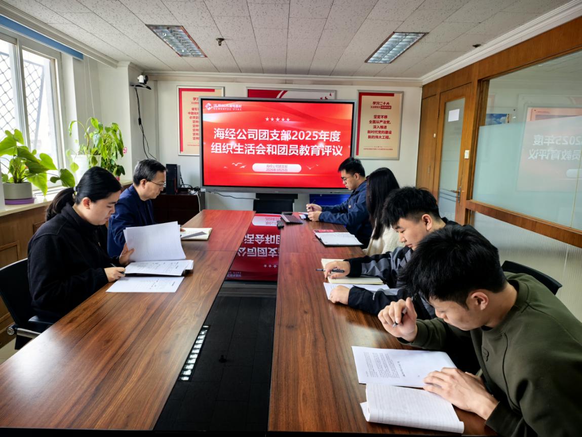 海经公司团支部开展2025年度组织生活会和团员教育评议工作